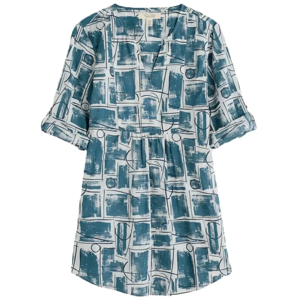 Seasalt Op Art Organic Cotton Tunic Top